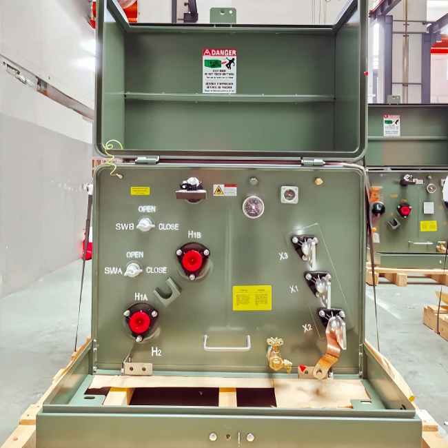 Single phase pad mounted power transformer